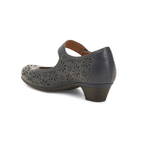 COBB HILL ROCKPORT Blue Leather Alesia Comfort Mary Jane Pumps - Picture 2 of 2